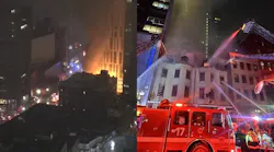 Massive Boston fire sends flames 30 feet into air, witnesses say