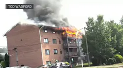 Woman hurt, residents displaced by West Falls Church apartment building fire | NBC4 Washington