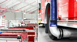 MagneGrip provides multiple exhaust removal and air purification systems for fire stations to remove diesel exhaust.