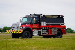 SVI built this water supply unit on an International HV 4×4, two-door chassis. SVI built this water supply unit on an International HV 4×4, two-door chassis.