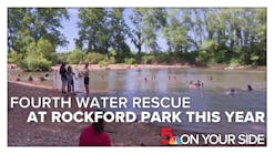Fire chief says &apos;don&apos;t get in the water&apos; after this year&apos;s fourth water rescue at Rockford Park