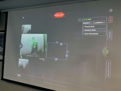 Among C-THRU's technology offerings is edge detection, which can be viewed on the Visual Command tablet during a training exercise. Among C-THRU's technology offerings is edge detection, which can be viewed on the Visual Command tablet during a training exercise.