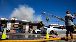 Clark County fire officials believe a gas leak sparked the Wednesday afternoon fire.