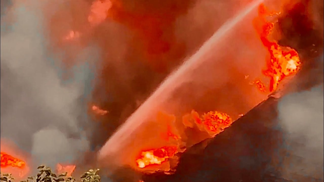 FDNY Firefighters Battle Bronx Warehouse Fire
