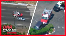 Police chase stolen fire engine, suspect crashes vehicle into parked car | Car Chase Channel Police chase stolen fire engine, suspect crashes vehicle into parked car | Car Chase Channel