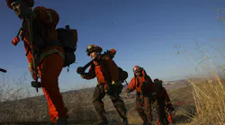 CAL FIRE inmate firefighters work at a recent wildland fire.