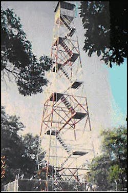 The 80-year-old tower has been decommissioned, but can be staffed, if necessary, until a new one is built The 80-year-old tower has been decommissioned, but can be staffed, if necessary, until a new one is built