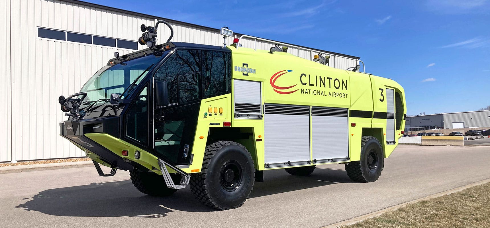 Bill and Hillary Clinton National Airport in Little Rock, AR, has taken delivery of three new Oshkosh Airport Products Striker&circledR; 4x4 Aircraft Rescue and Fire Fighting vehicles.
