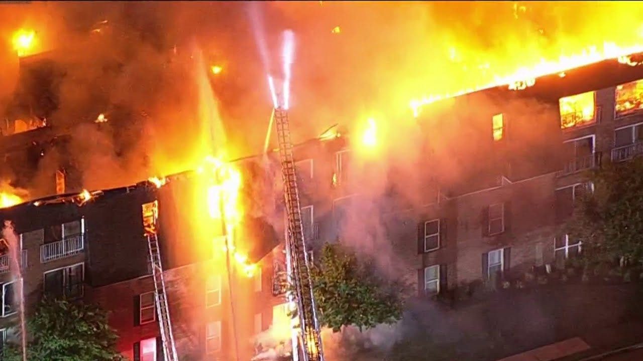 Over 100 firefighters respond to raging fire near Roosevelt and Cottman Ave