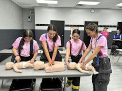 Following the lectures. there were four evolutions of hands-on training, including EMS. Following the lectures. there were four evolutions of hands-on training, including EMS.