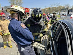 The hands-on training portion of the program consisted of four evolutions, including vehicle extrication. The hands-on training portion of the program consisted of four evolutions, including vehicle extrication.