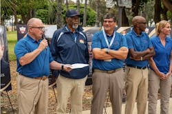 Members of the California Police Athletic Federation Board of Directors (from l.):James King, Larry Collins, David Sanders, Edmund Russell and Lori Luhnow. Members of the California Police Athletic Federation Board of Directors (from l.):James King, Larry Collins, David Sanders, Edmund Russell and Lori Luhnow.
