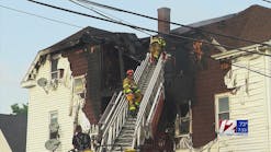 Fire damages 3-story Woonsocket home