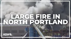 WATCH: Smoke plume seen over Portland from fire