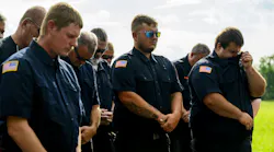 Firefighters, friends and family gathered for a ceremony Thursday dedicating a section of highway to fallen New Tripoli firefighters.