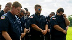 Firefighters, friends and family gathered for a ceremony Thursday dedicating a section of highway to fallen New Tripoli firefighters. Firefighters, friends and family gathered for a ceremony Thursday dedicating a section of highway to fallen New Tripoli firefighters.