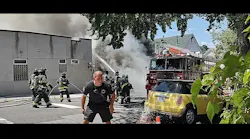 Firefighters narrowly escape flames at residential fire in Stapleton