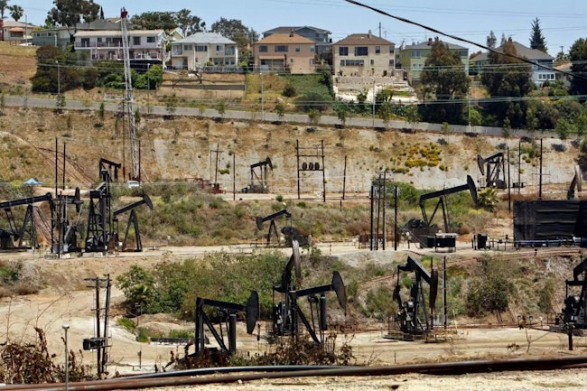 The Inglewood Oil Field in Southern California is home to nearly 1,000 wells.