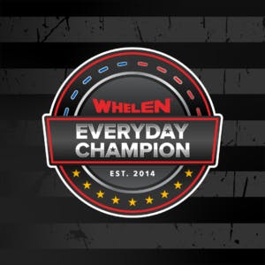 Whelen Everyday Champion logo flag background 300x300