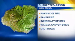 Kauai Police investigate arson after fires at Poki'i Ridge and Panini Place