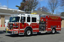 Engine 934 is one of three 2023 Sutphen Monarch engines that were acquired by the Hicksville Fire Department (HFD) in Nassau County, NY. Each is outfitted with a 2,000-gpm pump, a 500-gallon water tank, a stainless-steel bodywork and five preconnected attack lines. Engine 934 is one of three 2023 Sutphen Monarch engines that were acquired by the Hicksville Fire Department (HFD) in Nassau County, NY. Each is outfitted with a 2,000-gpm pump, a 500-gallon water tank, a stainless-steel bodywork and five preconnected attack lines.