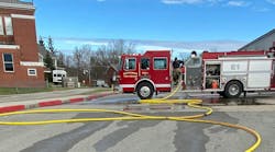 Limited staffing means that the department’s driver must be able to perform fireground tasks after he sets the pump. In this case, that person knocked down nearly all of the exterior fire on the front porch of the house using a deluge gun. Limited staffing means that the department’s driver must be able to perform fireground tasks after he sets the pump. In this case, that person knocked down nearly all of the exterior fire on the front porch of the house using a deluge gun.