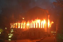 A fire on the second floor of an occupied, two-story apartment building ultimately ended up going through the roof and required a second alarm. A fire on the second floor of an occupied, two-story apartment building ultimately ended up going through the roof and required a second alarm.