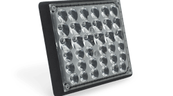 The lens itself is not the typical hard polycarbonate cover but, rather, a flexible and completely clear silicone. The lens itself is not the typical hard polycarbonate cover but, rather, a flexible and completely clear silicone.