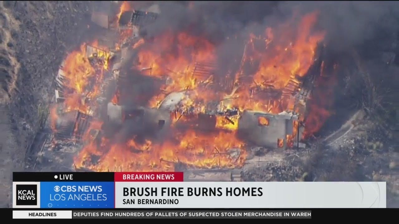 Houses Destroyed in San Bernardino County, CA, Wildfire | Firehouse