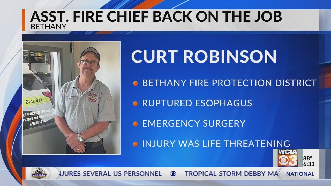 Assistant Fire Chief returns to Bethany after life-threatening injury