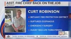 Assistant Fire Chief returns to Bethany after life-threatening injury