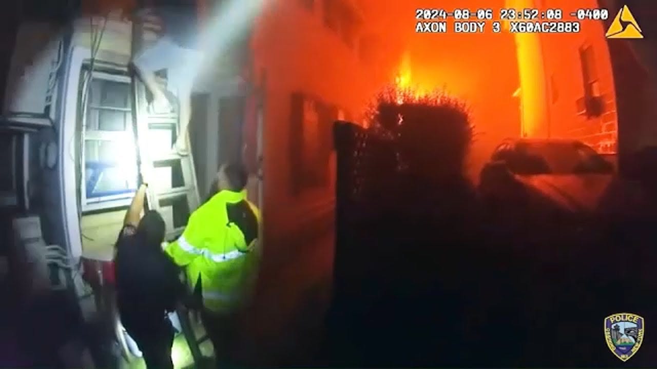 First responders rescue people from burning home in Ossining