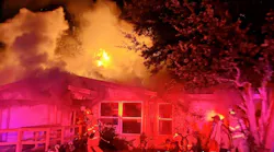 Firefighters found the rear of the Fort Worth home engulfed in flames late Saturday night.