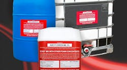 This latest addition to the National Foam fluorine free foam portfolio is ideal for high-hazard fuel spill situations including Jet-A, Jet-A1, aviation kerosene, and gasoline. This latest addition to the National Foam fluorine free foam portfolio is ideal for high-hazard fuel spill situations including Jet-A, Jet-A1, aviation kerosene, and gasoline.