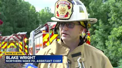 2 firefighters injured battling house fire in northern Wake County