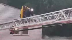 Beacon Falls firefighters rescue 19 people and a dog from flood waters in Oxford