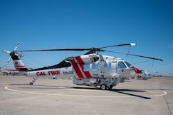 A CAL FIRE Fire Hawk helicopter photographed at Cal Fire's base in McClellan, CA, in June. A CAL FIRE Fire Hawk helicopter photographed at Cal Fire's base in McClellan, CA, in June.