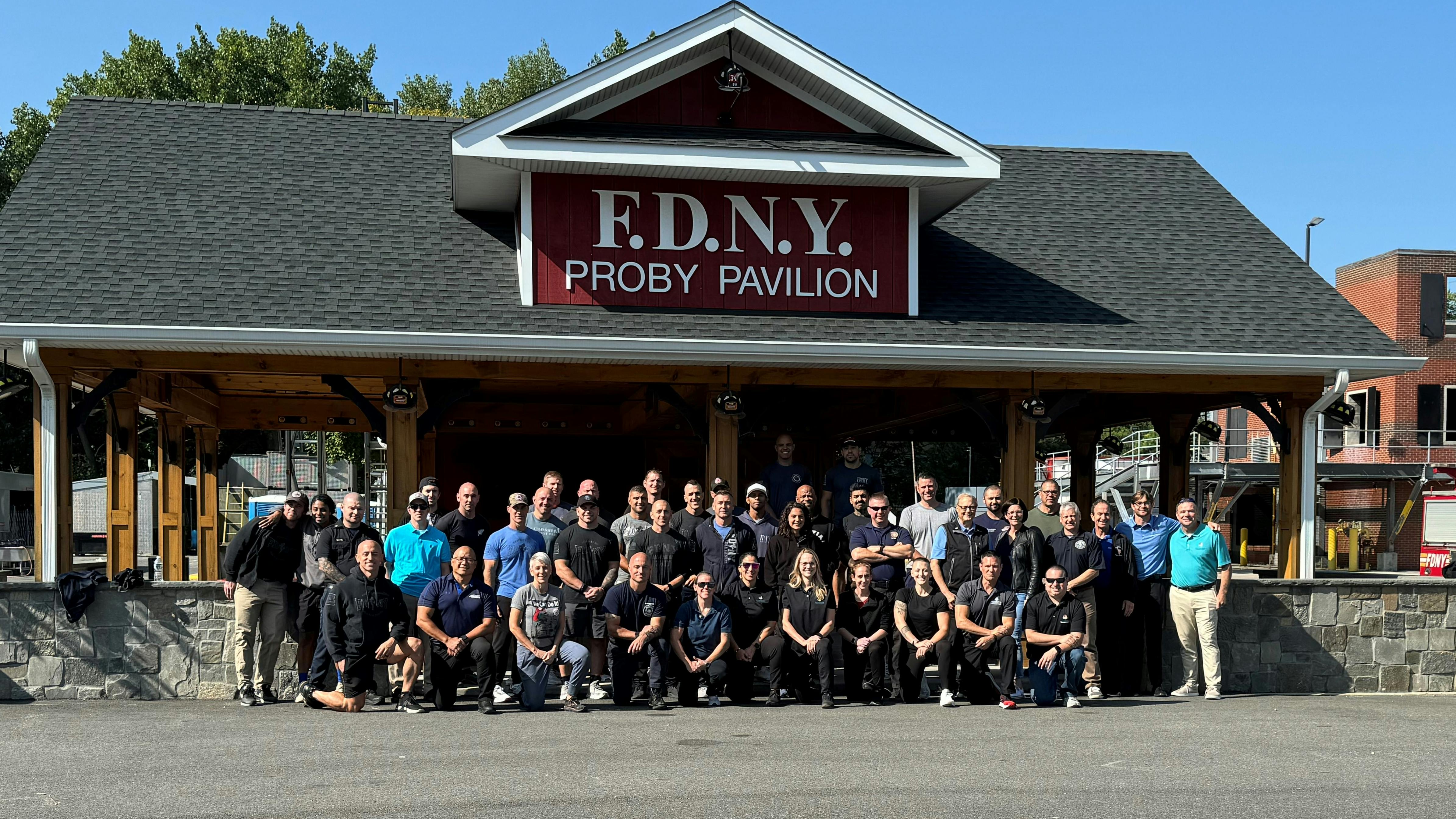 Instructors from the First Responder Center for Excellence and firefighters from FDNY and other departments attended the two-day Functional Fitness and Wellness workshop.