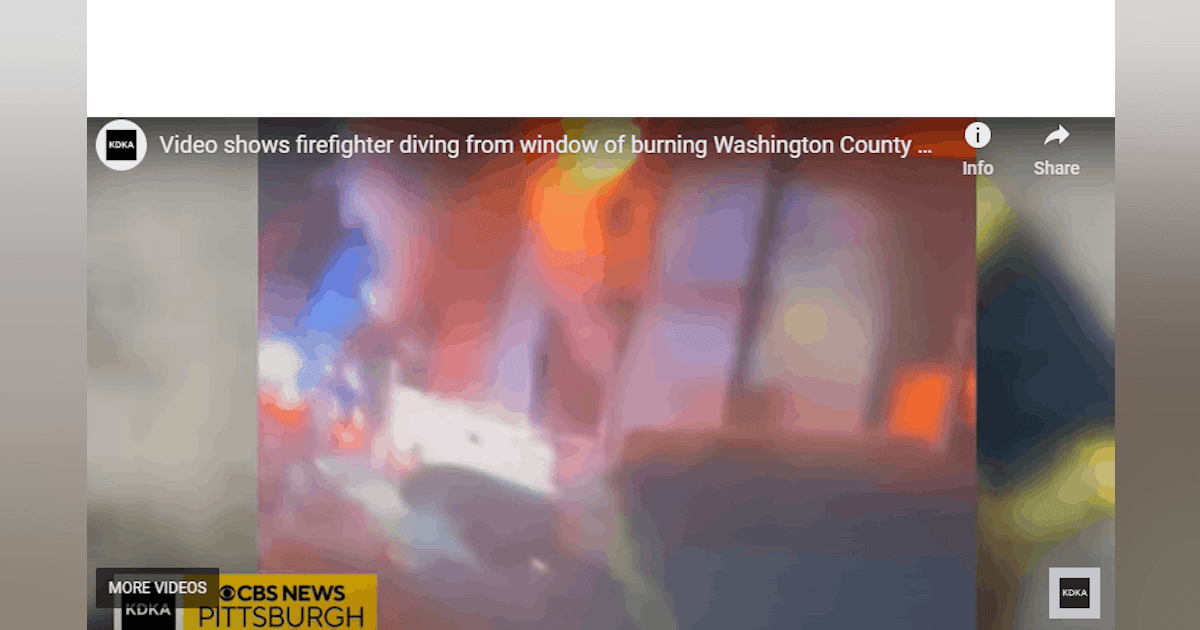 Video Shows Jefferson Hills, PA, Fire Chief Diving out Window | Firehouse