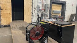 A Super Vac fan undergoes testing by the Air Movement Control Association for the AMCA 240-22 standard. A Super Vac fan undergoes testing by the Air Movement Control Association for the AMCA 240-22 standard.