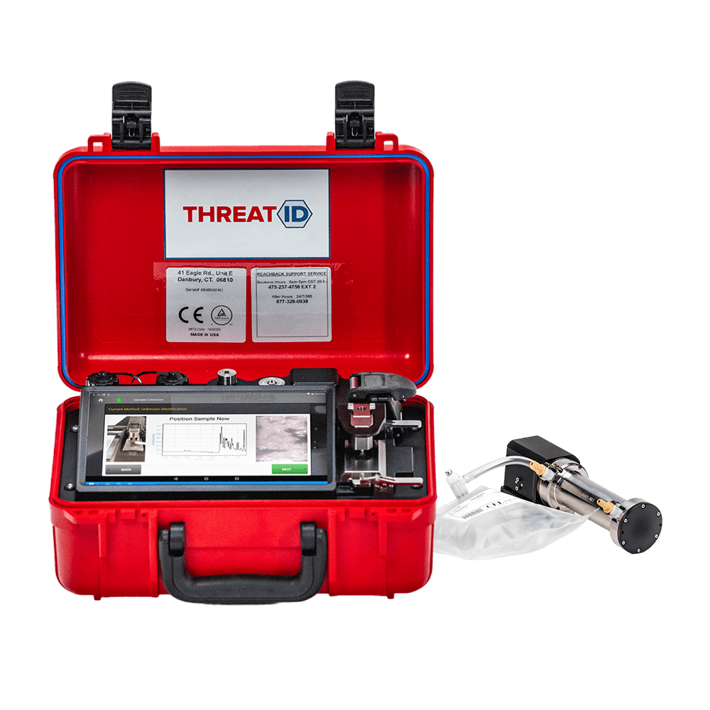 ThreatID is a portable FTIR device provides identification of powders/liquids and gases/vapors. Identify tens of thousands of emerging chemical threats in the field.