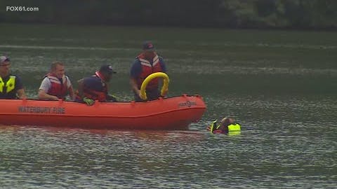 Waterbury firefighters conduct water rescue training