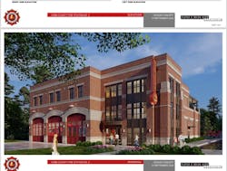 Pieper O’Brien Herr created this rendering of Cobb County Fire Station No. 2. Pieper O’Brien Herr created this rendering of Cobb County Fire Station No. 2.