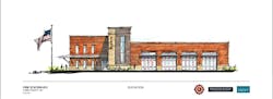 Croft & Associates teamed with Spratlin & Son, who specialize in delivering Design-Build projects, on this rendering of Cobb County Fire Station #12. Croft & Associates teamed with Spratlin & Son, who specialize in delivering Design-Build projects, on this rendering of Cobb County Fire Station #12.