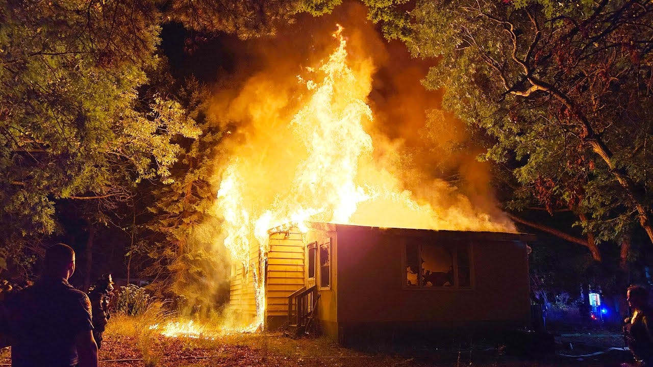 Brick Township Firefighters Battle Fire in Home
