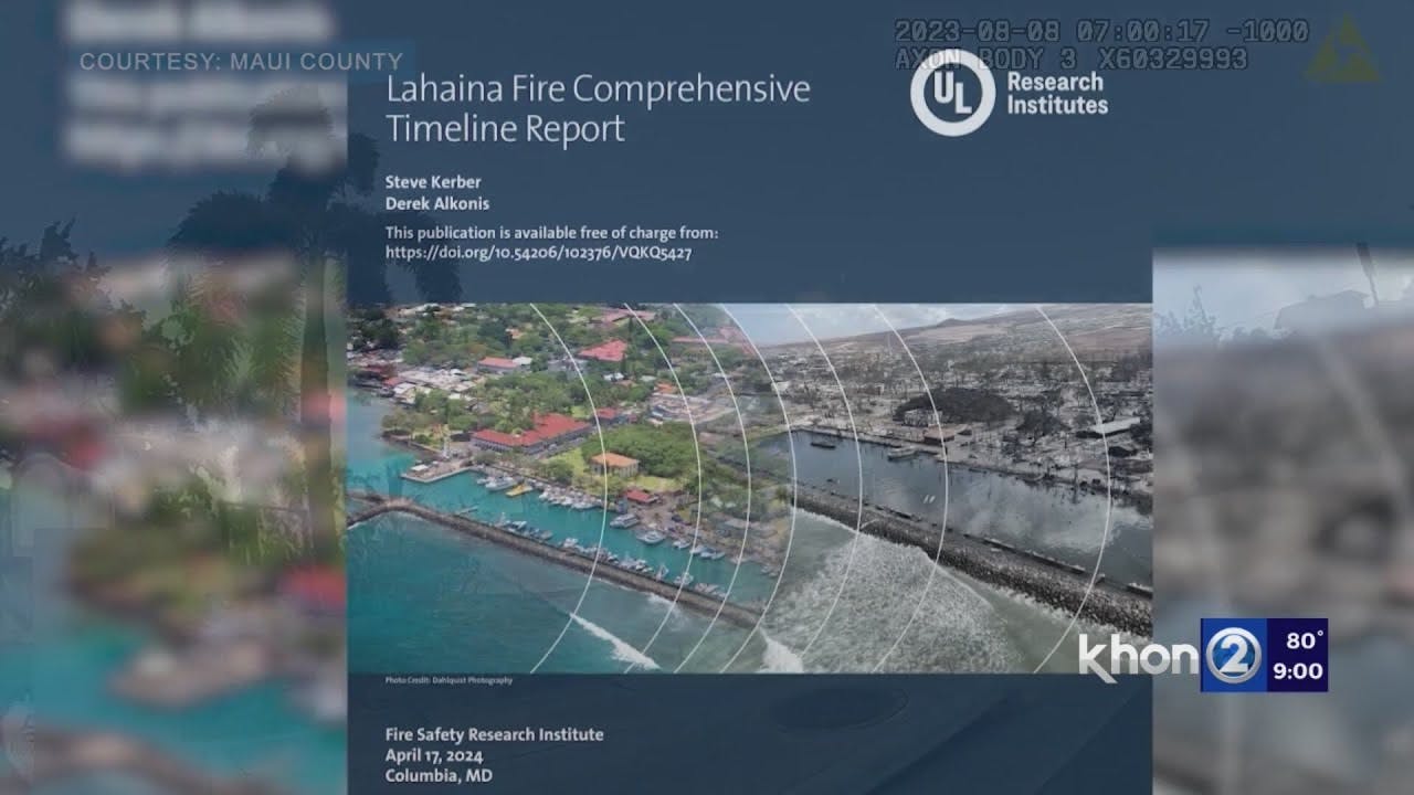 Maui County Attorneys Irate that Firefighters’ Emotional Testimony Included in Report