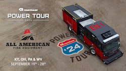 The Power Tour will feature a convoy of Rosenbauer’s state-of-the-art fire trucks, including the industry-leading King Cobra articulating aerial and the world’s first all-electric fire truck, the RTX. The Power Tour will feature a convoy of Rosenbauer’s state-of-the-art fire trucks, including the industry-leading King Cobra articulating aerial and the world’s first all-electric fire truck, the RTX.