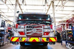 One of the many apparatus that were near completion at Pierce's Appleton, WI, factory. One of the many apparatus that were near completion at Pierce's Appleton, WI, factory.