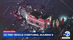 8 firefighters injured as OCFA truck crashes in Irvine
