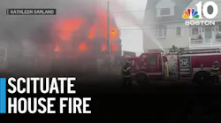 Fire rages at beachfront home in Scituate